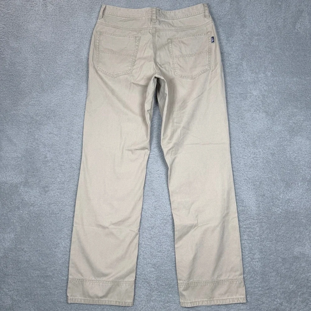 The North Face Mens 32 Regular Canvas Pant Khaki Tan Straight Leg Utility Hiking
